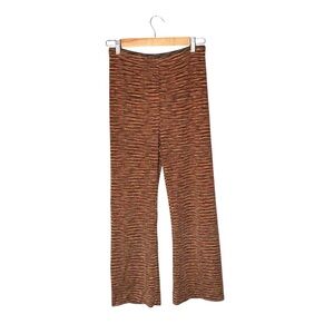 MISSONI Orange Label Italian Micro Stripe Flare Pant